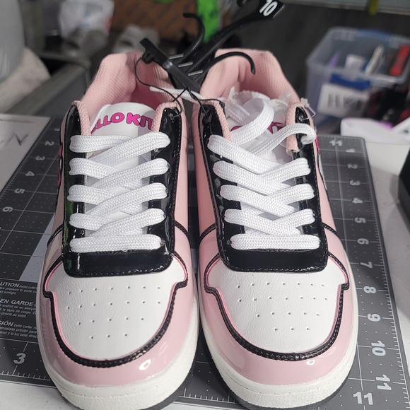 ADULT Hello Kitty Pink and Black Sneakers - Picture 3 of 7